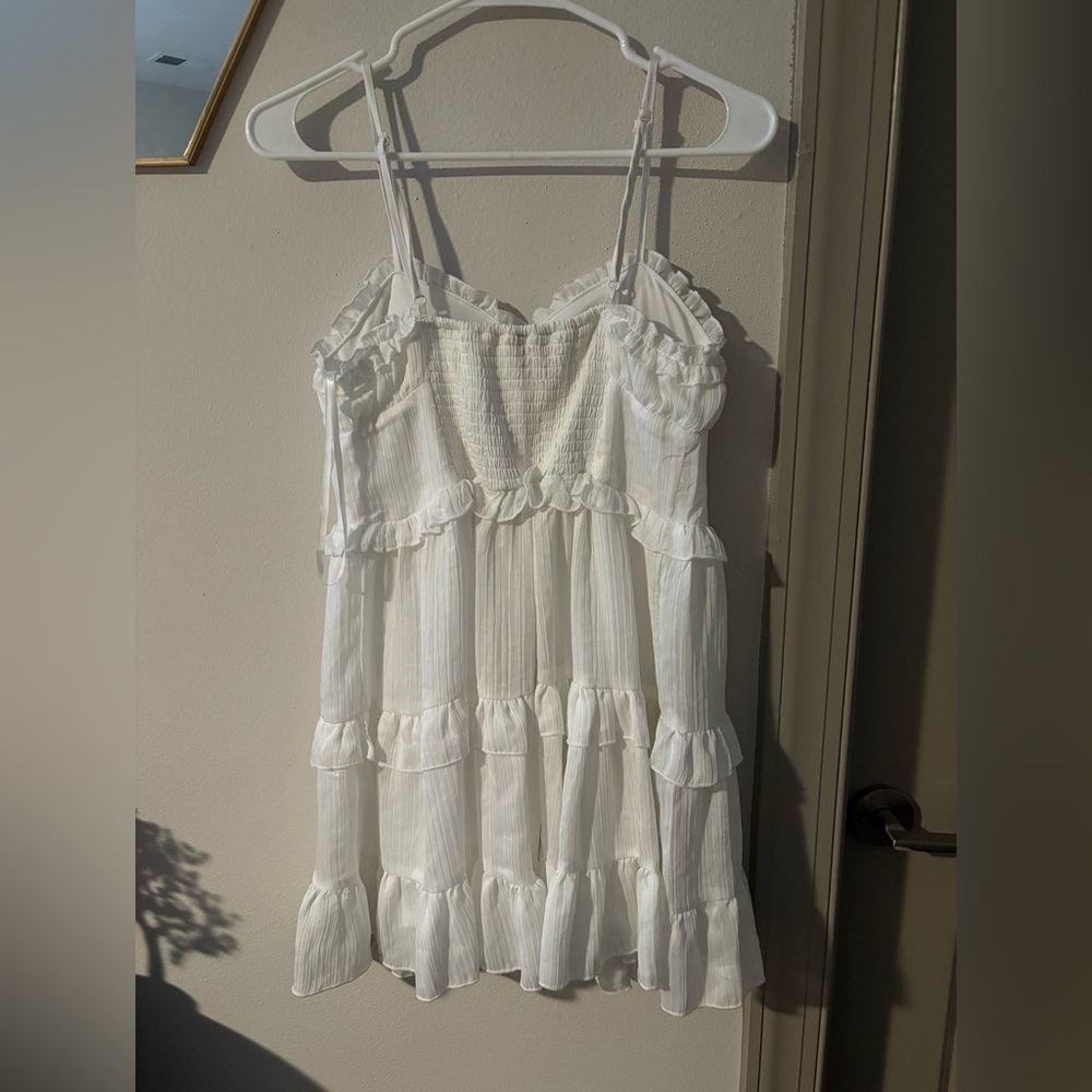 White Ruffled Sundress - Picture 3 of 3